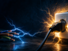 Ilustração didática explicando o que é eletricidade para iniciantes em cursos de elétrica